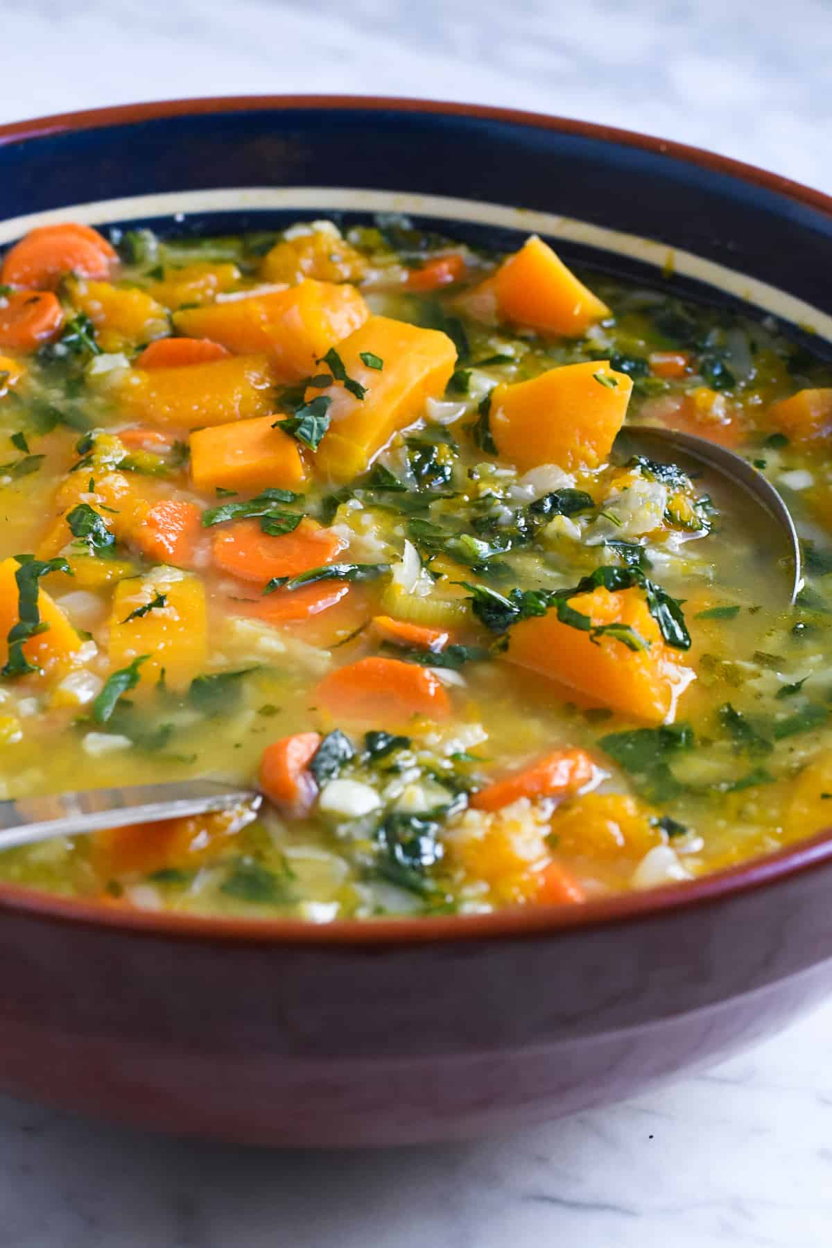 Butternut Squash Vegetable Soup | Eat Well Enjoy Life