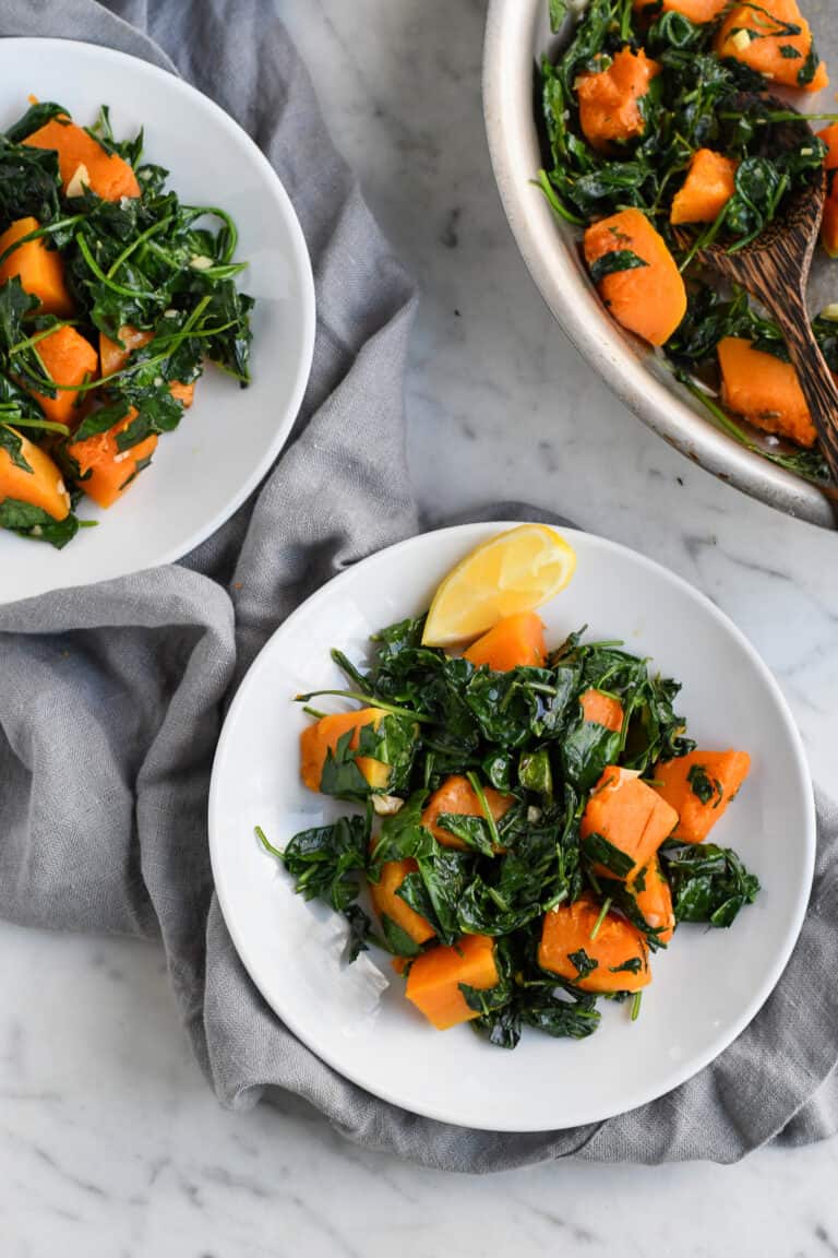 Kale with Butternut Squash