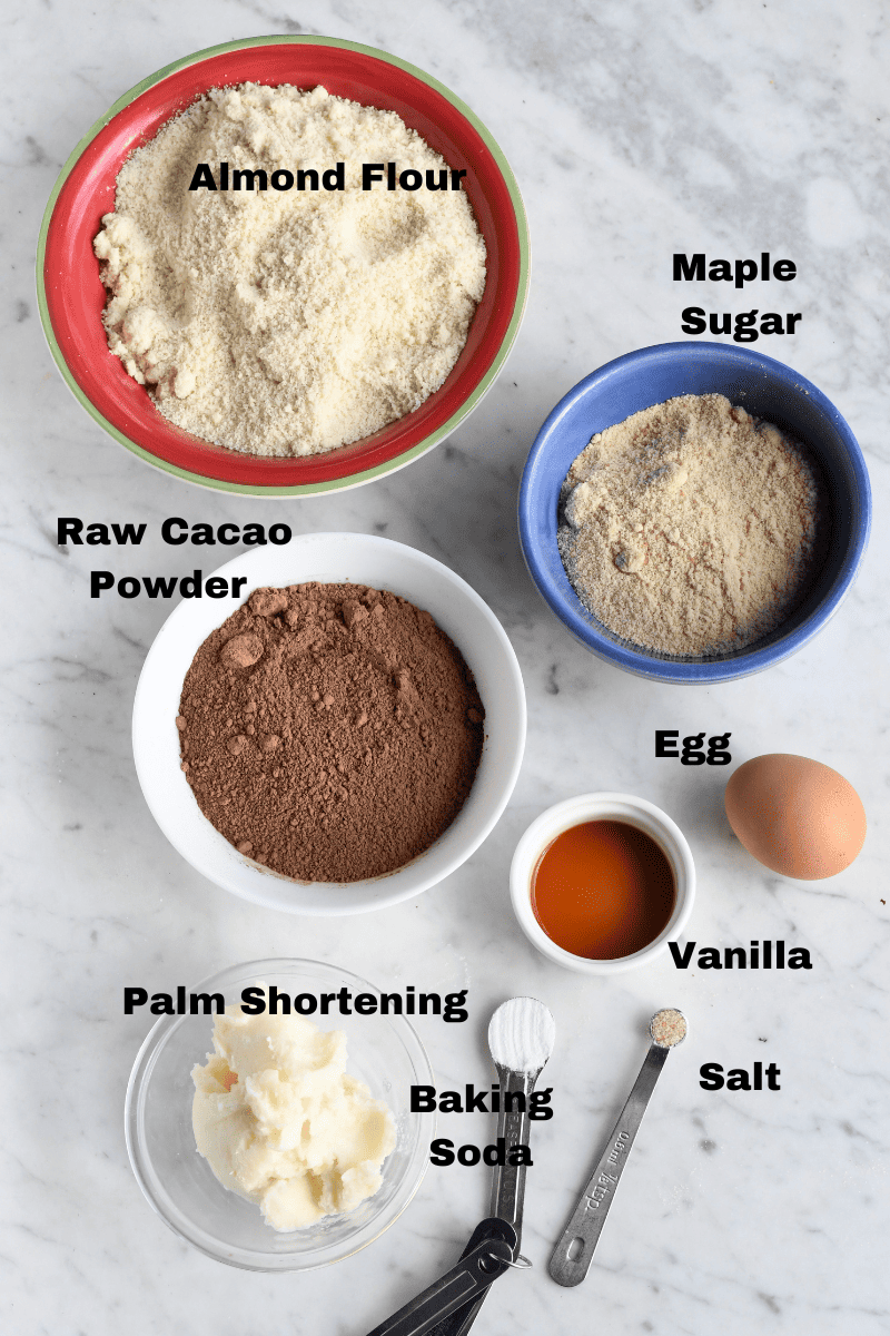 Healthy Homemade Oreos ingredients