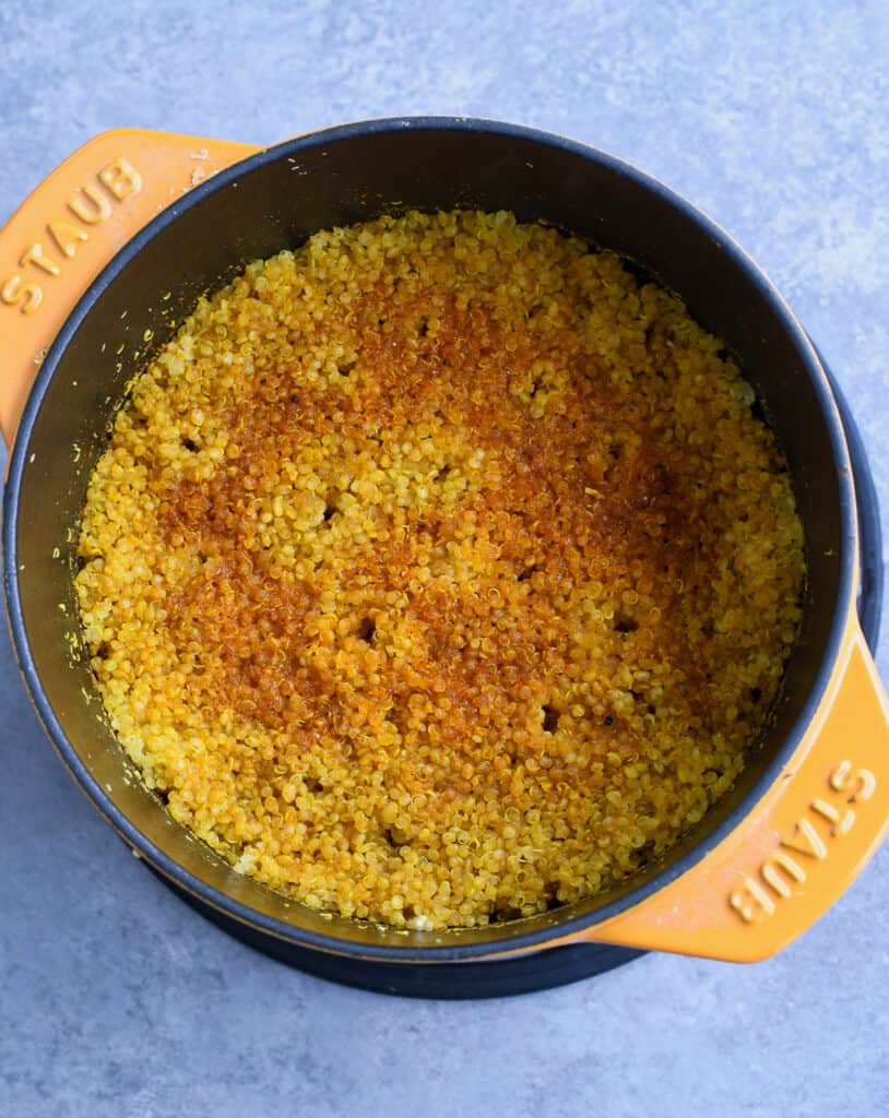 Middle Eastern Quinoa with Vegetables cooked quinoq