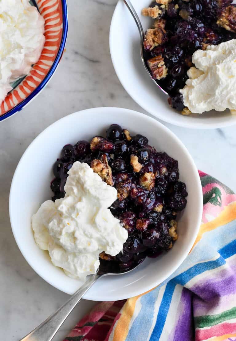 Gluten Free Blueberry Crisp (Paleo, Vegan)