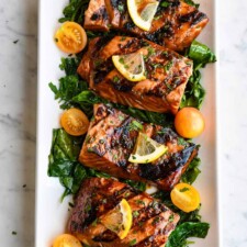 Honey Glazed Grilled Salmon-image