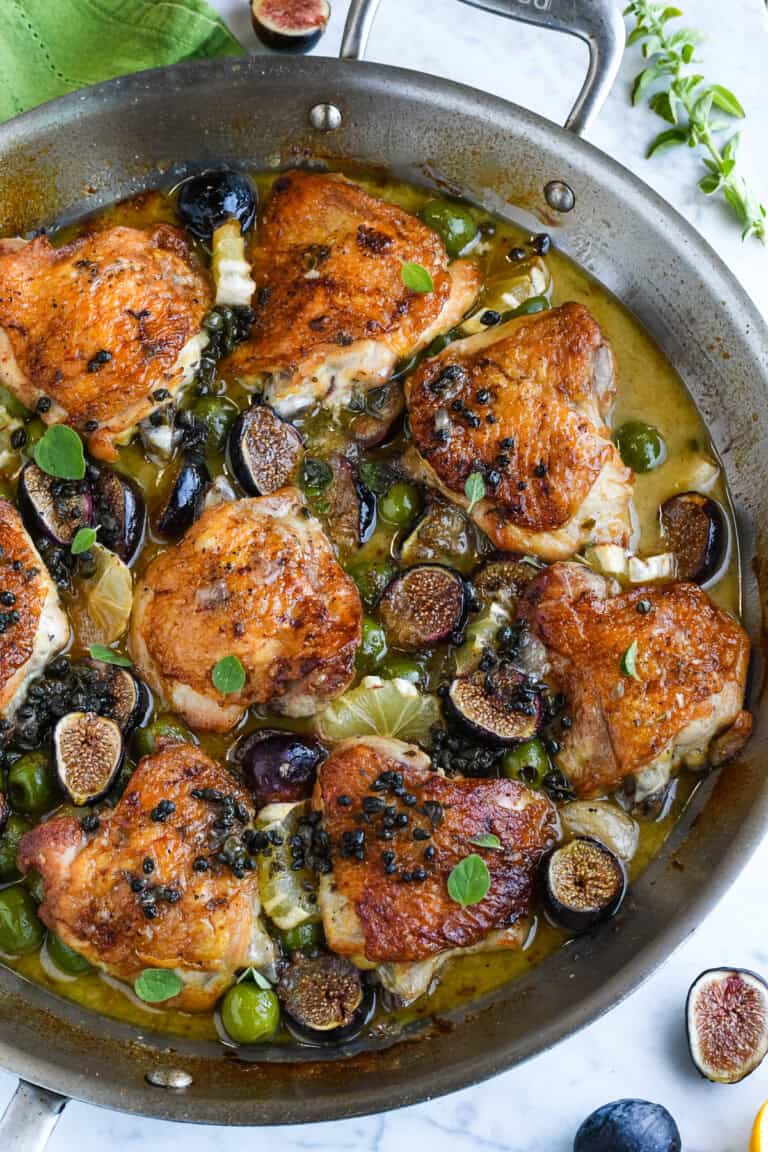 Chicken with Figs, Olives and Lemons