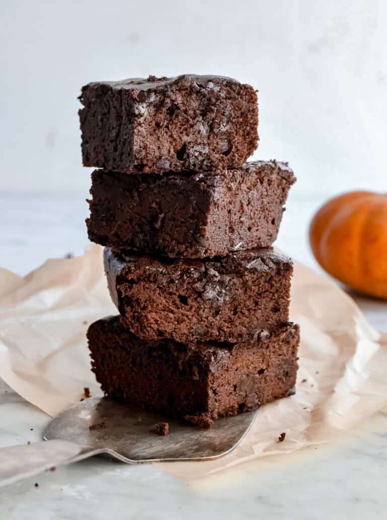 Healthy Pumpkin Brownies (Gluten Free, Paleo)