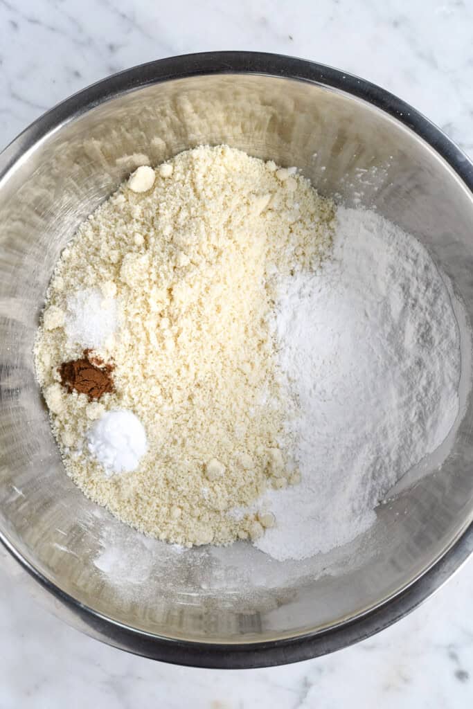 Fresh Ginger Cookies dry ingredients in a bowl