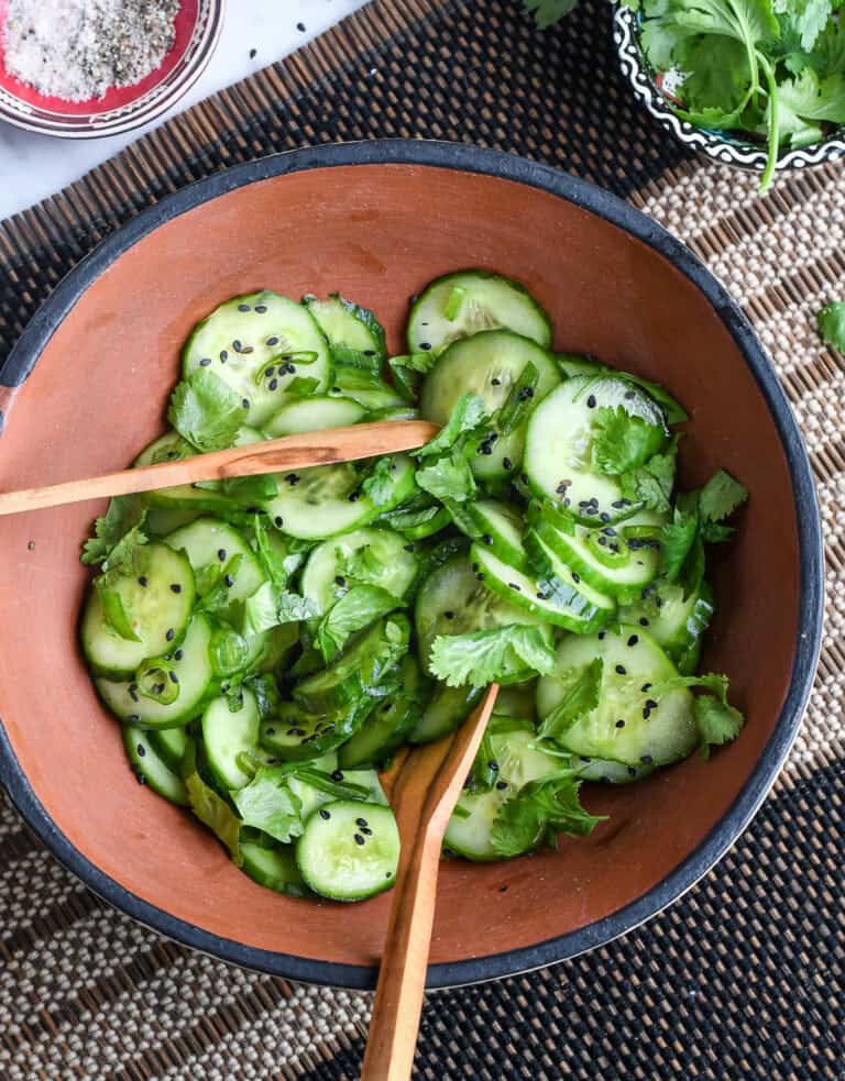Easy Asian Cucumber Salad