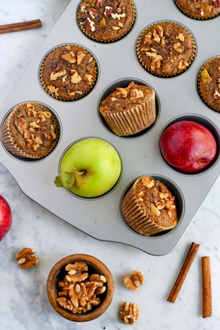 Healthy Apple Muffins (Gluten Free, Paleo)