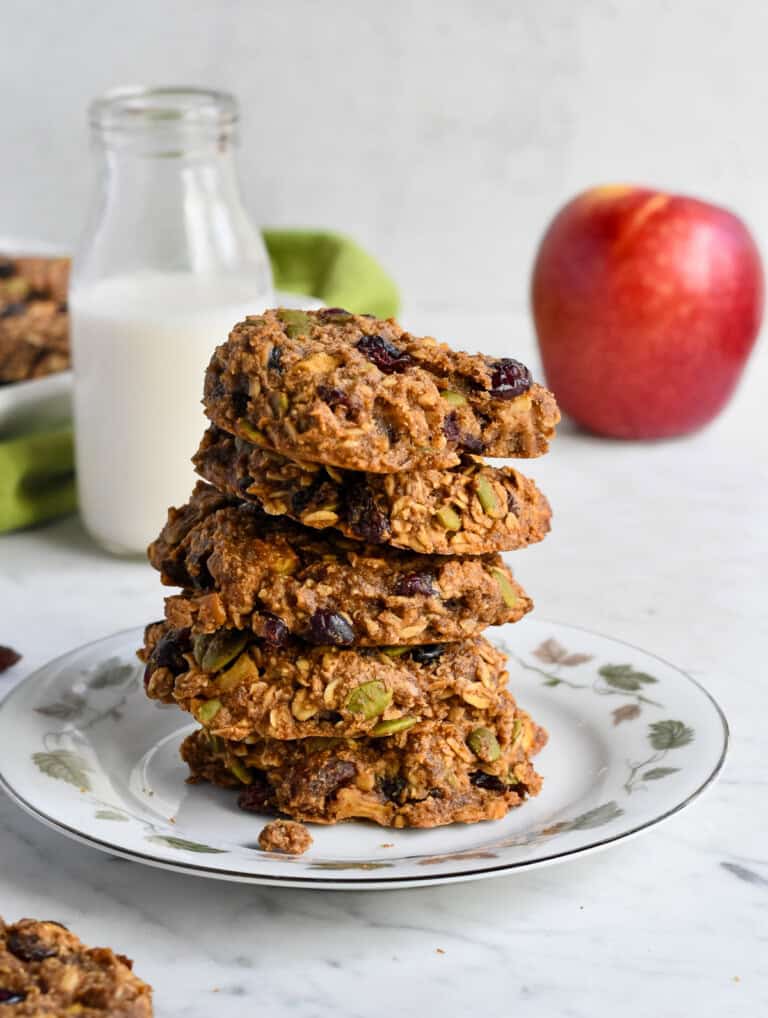 Healthy Apple Breakfast Cookies (Gluten Free)