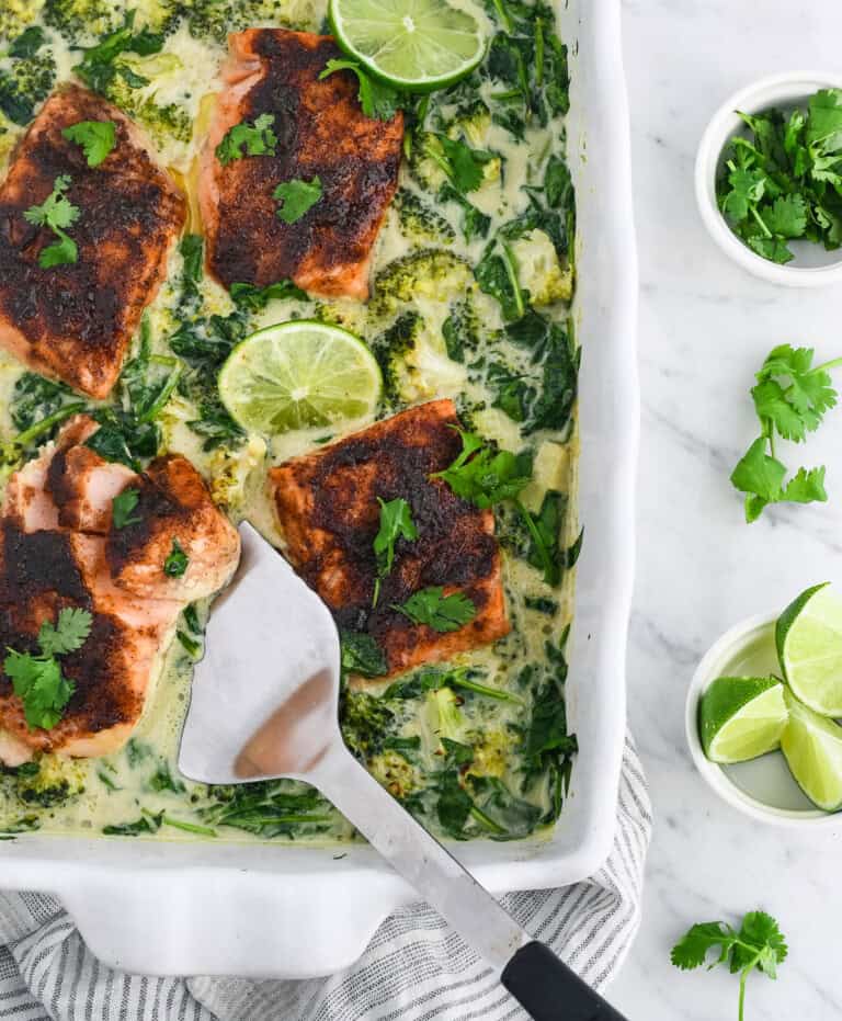 Salmon with Coconut Curry Vegetables