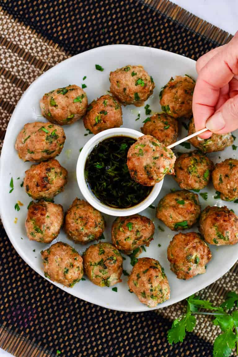 Easy Asian Turkey Meatballs (Gluten Free)