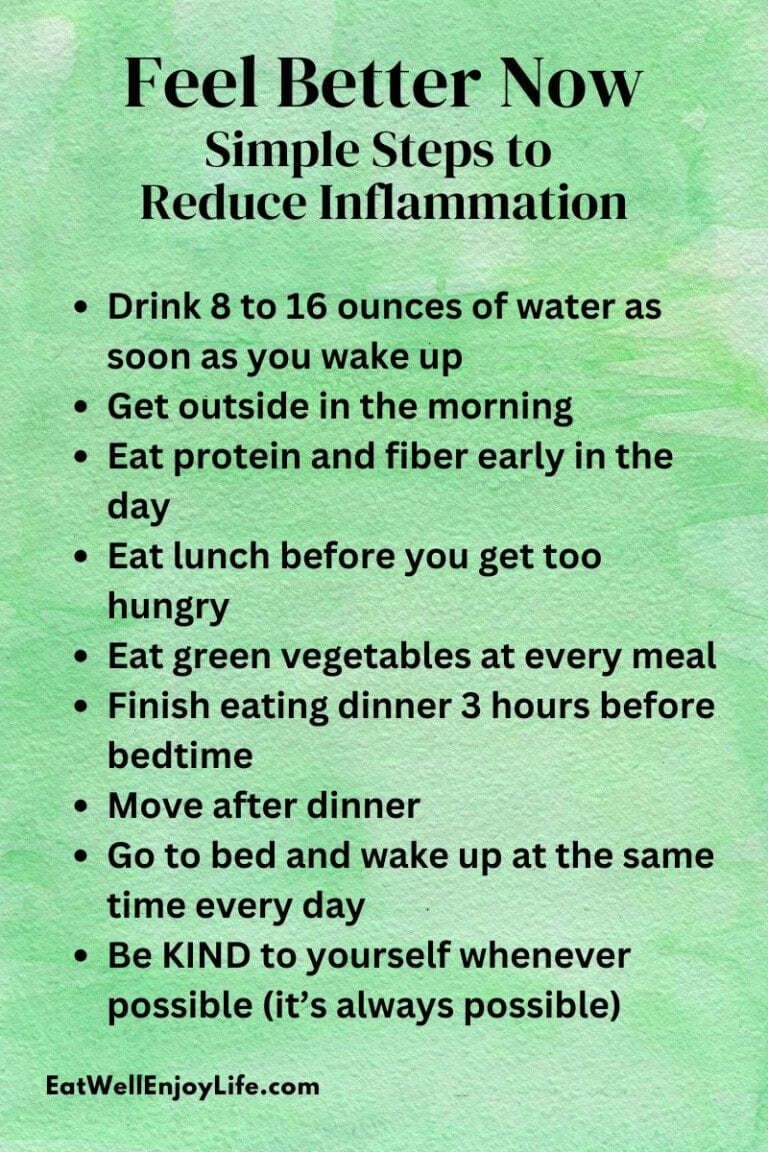 Feel Better Now: Simple Steps to Reduce Inflammation