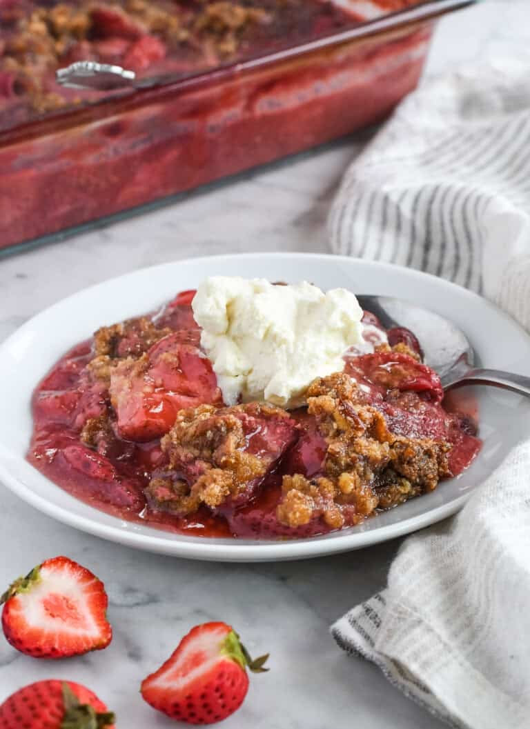 Gluten Free Strawberry Cobbler (Vegan Paleo)